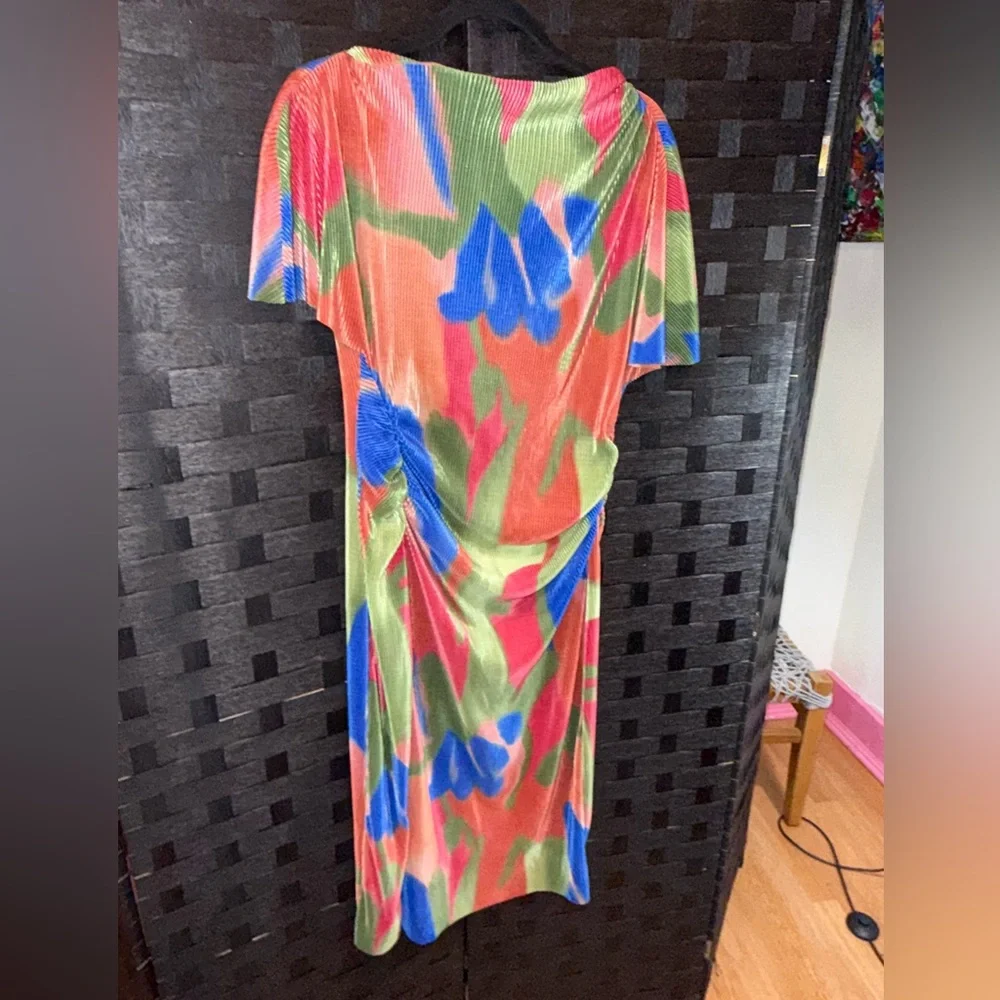 ASOS Design Abstract Side Rouched Dress - Picture 3 of 6